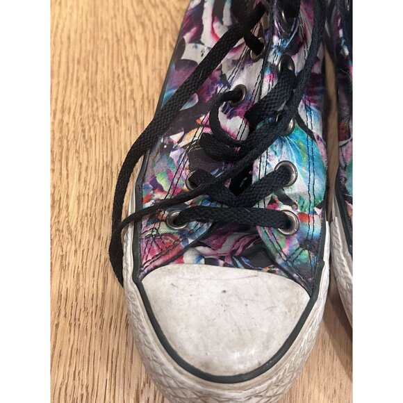 Converse Chuck Taylor All Star High Top Floral Print Shoes Women 8 Men 6 Multico - Picture 2 of 9
